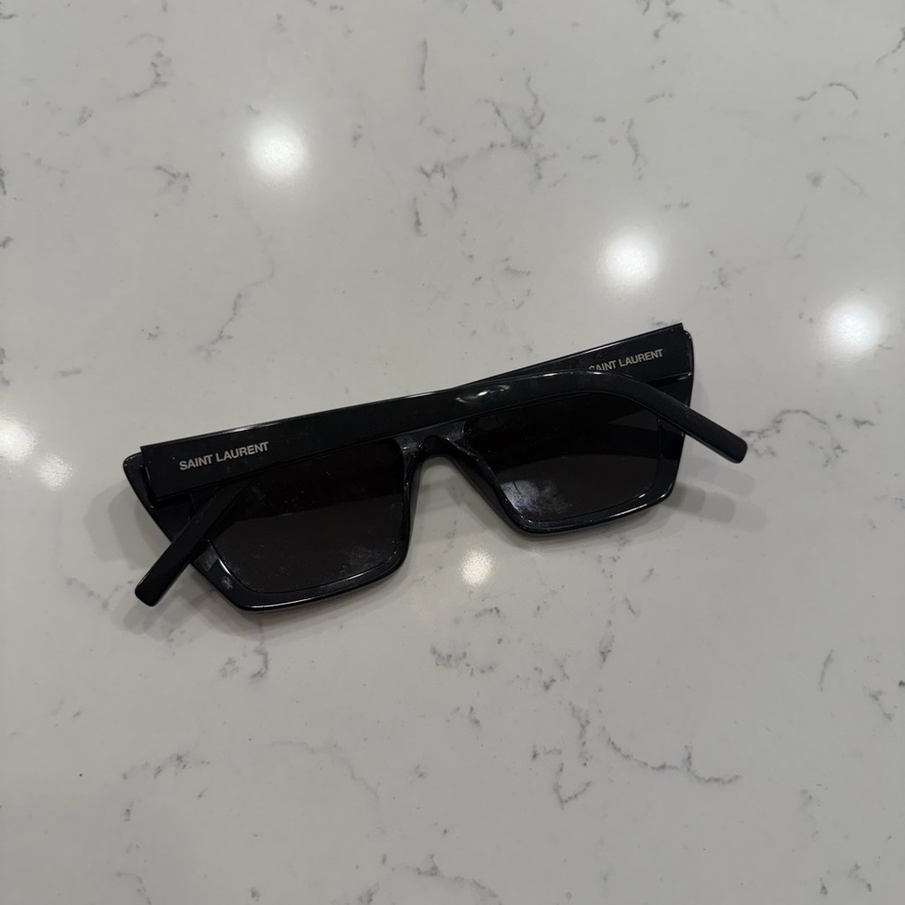 Saint Laurent Dark Frame Mica Sunglasses - Picture 2 of 3
